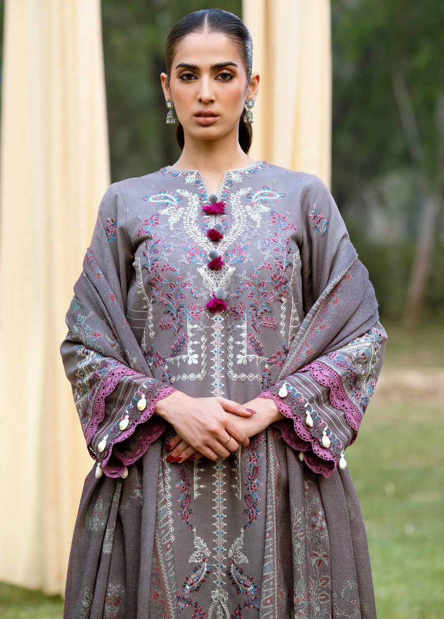 Serenity by Florent Embroidered Khaddar Unstitched 3Pc Suit FL-06B