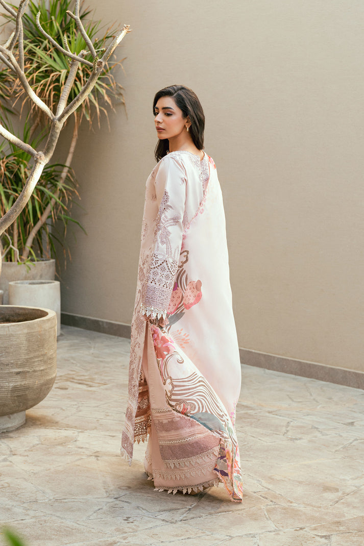 Florent Luxury Embroidered Lawn Unstitched 3Pc Suit FL-03B