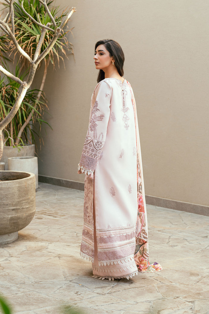 Florent Luxury Embroidered Lawn Unstitched 3Pc Suit FL-03B