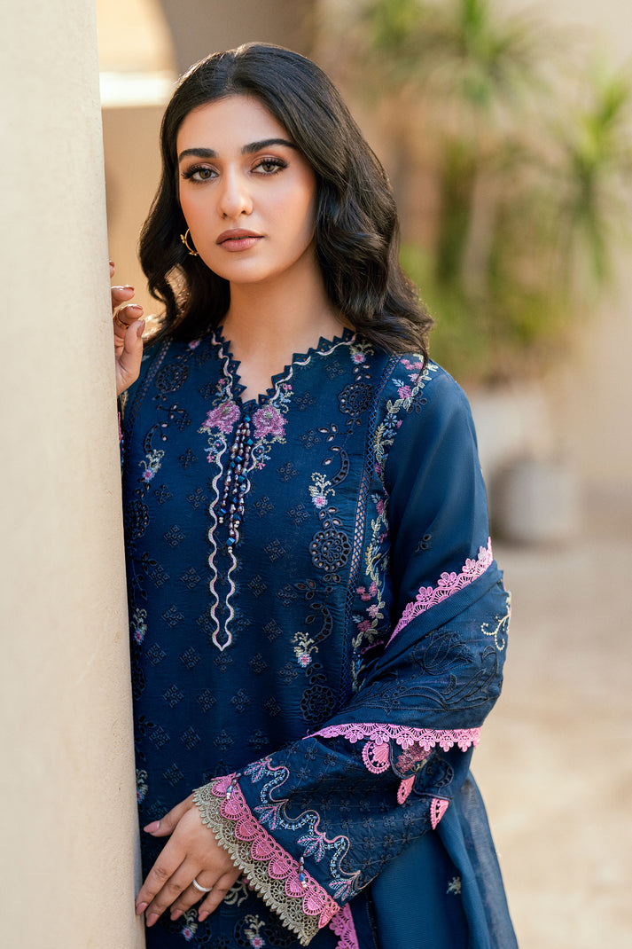 Florent Luxury Embroidered Lawn Unstitched 3Pc Suit FL-04A