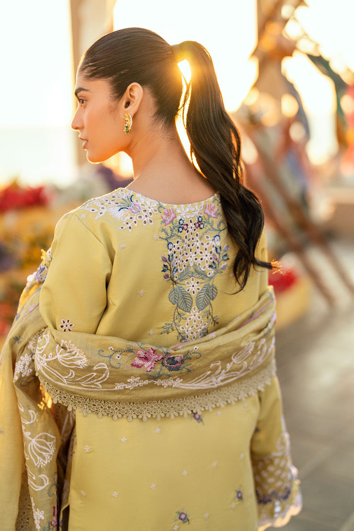 Florent Luxury Embroidered Lawn Unstitched 3Pc Suit FL-04B