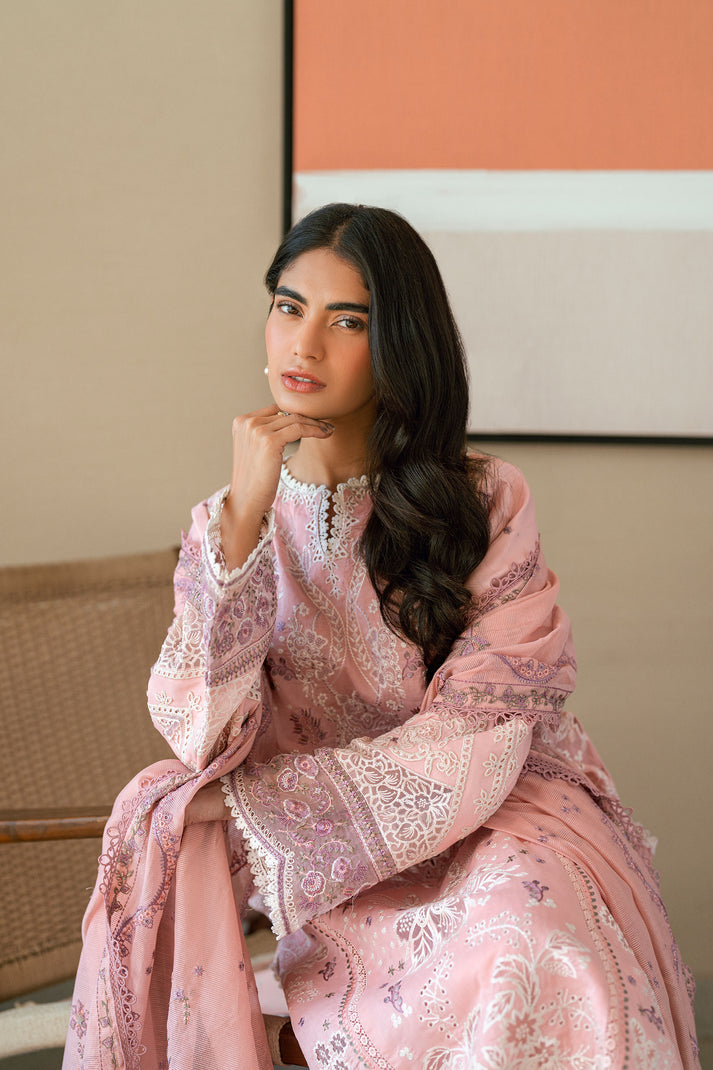 Florent Luxury Embroidered Lawn Unstitched 3Pc Suit FL-06A