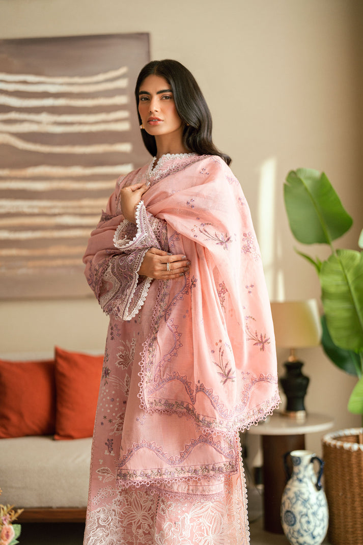 Florent Luxury Embroidered Lawn Unstitched 3Pc Suit FL-06A