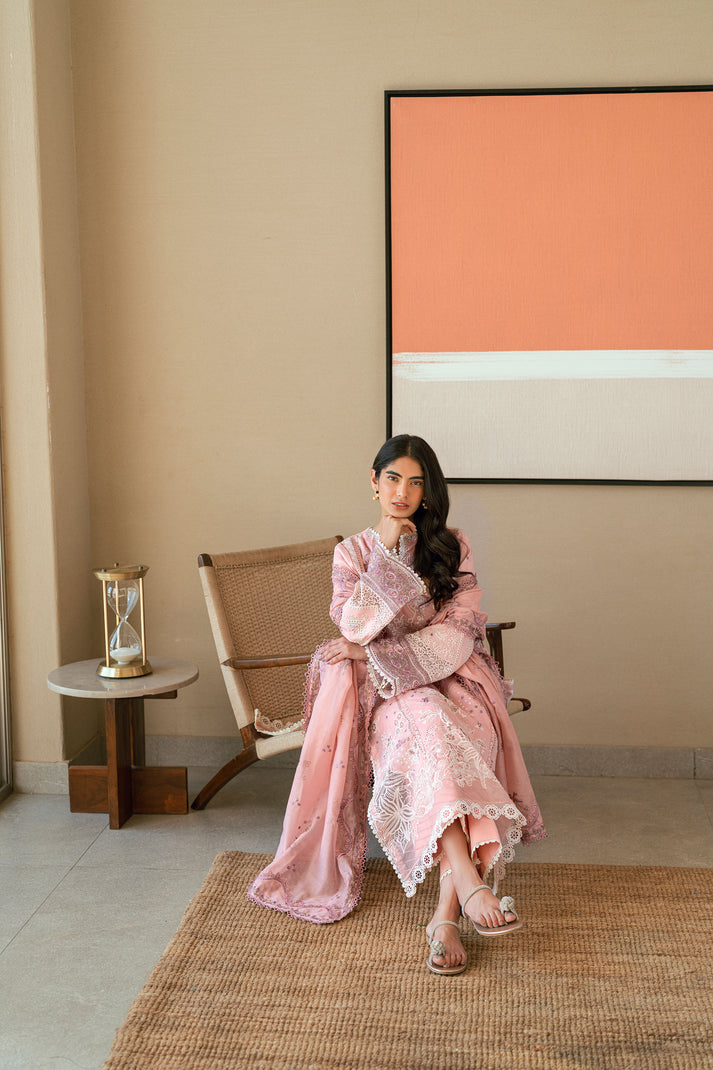 Florent Luxury Embroidered Lawn Unstitched 3Pc Suit FL-06A