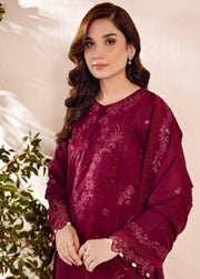 Florent Shades Of Winter Embroidered Marina Unstitched 3Pc Suit FL-06B