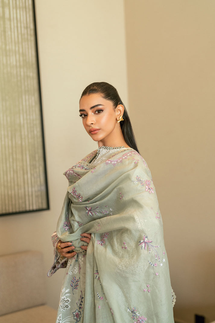Florent Luxury Embroidered Lawn Unstitched 3Pc Suit FL-06B