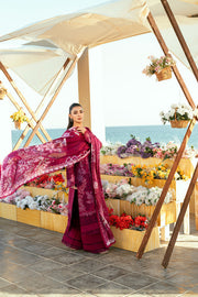 Florent Luxury Embroidered Lawn Unstitched 3Pc Suit FL-07