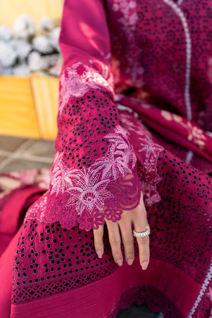 Florent Luxury Embroidered Lawn Unstitched 3Pc Suit FL-07