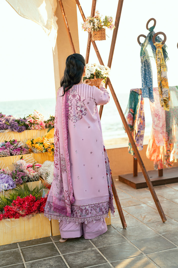 Florent Luxury Embroidered Lawn Unstitched 3Pc Suit FL-08A
