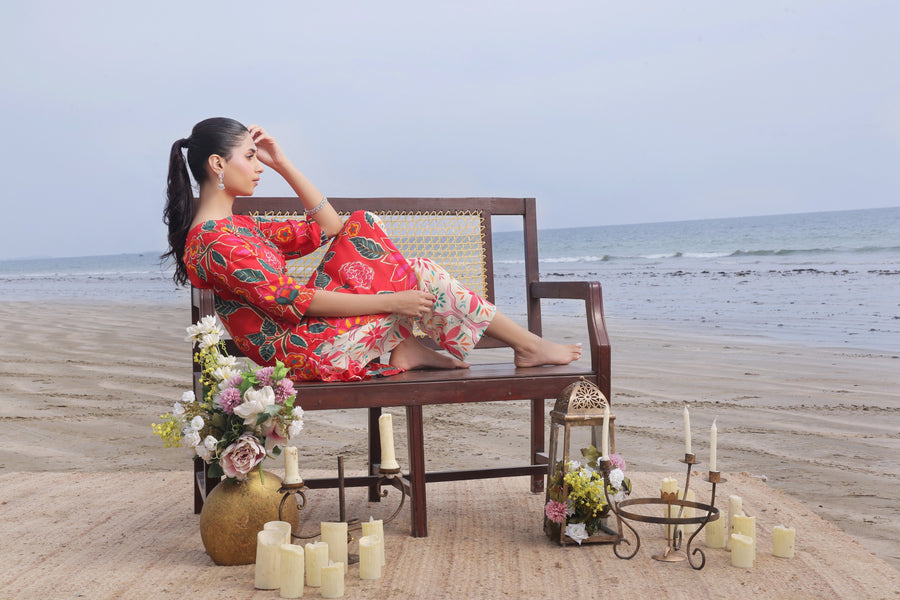 Feathers Whisper Winds Unstitched Printed Lawn 2Pc Suit FLAMYN-FT512