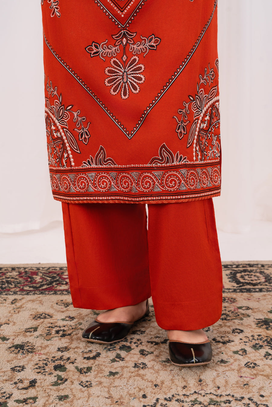 Feathers Fully Embroidered Dhanak Unstitched 2Pc Suit FLAYNE-FT560
