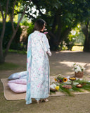 Neeshay Printkari Embroidered Lawn Unstitched 3Pc Suit - FLEURIE