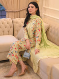 Faiza Faisal Signature Pret Dyed Embroidered Thai Silk 3Pc Suit - FLORA