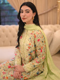 Faiza Faisal Signature Pret Dyed Embroidered Thai Silk 3Pc Suit - FLORA