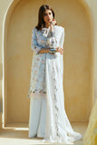 Cross Stitch Premium Embroidered Lawn Unstitched 3Pc Suit D-11 Floral Marine