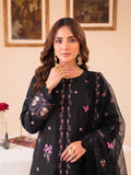 Faiza Faisal FNF Prints Unstitched Lawn 3Pc Suit - FLORAL NOIR