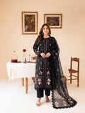 Faiza Faisal FNF Prints Unstitched Lawn 3Pc Suit - FLORAL NOIR