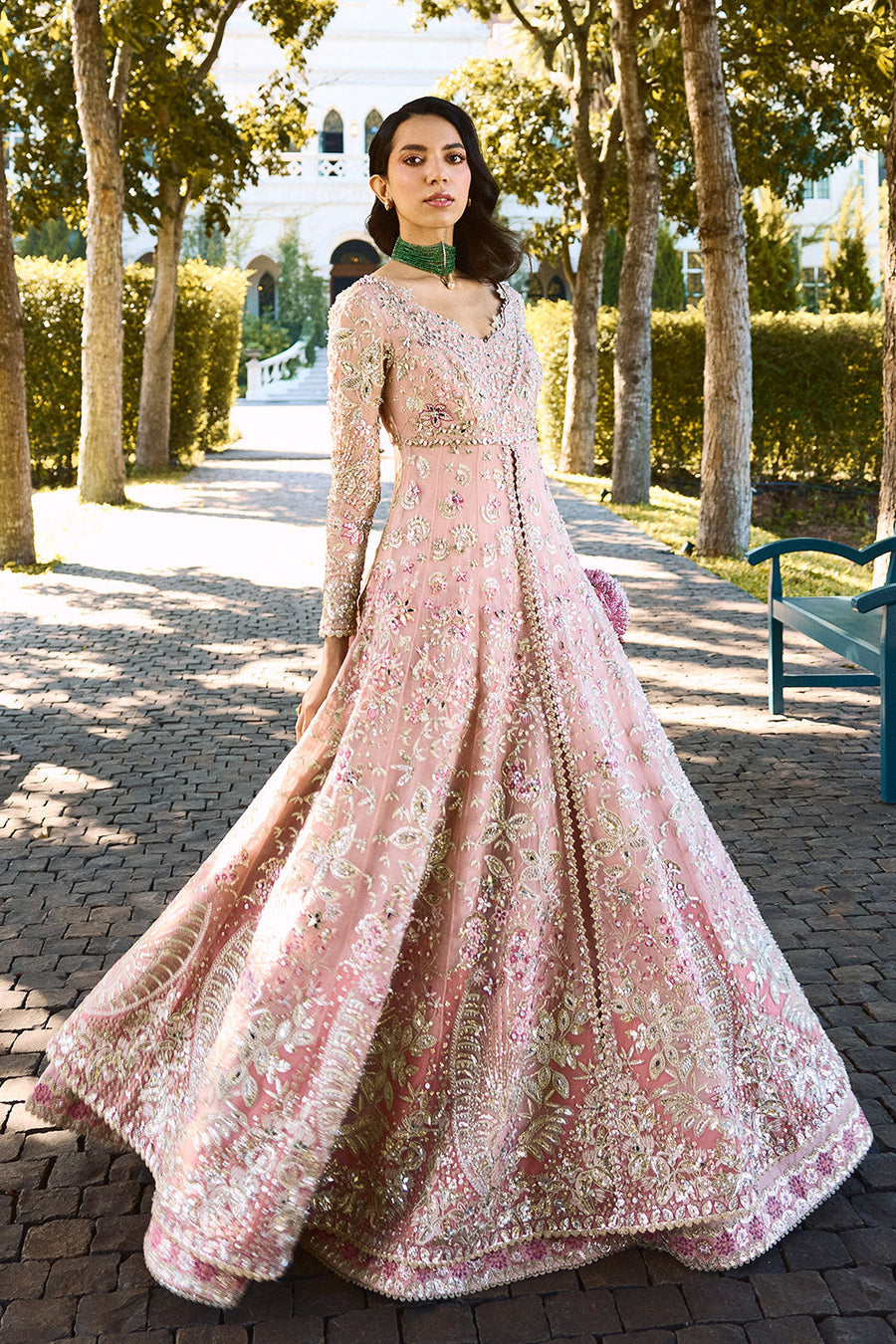 Soraya Lumene Embroidered Luxury Organza Unstitched 3Pc Suit - FLORENCEA