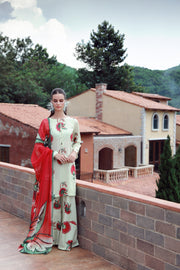 Feathers Stillness In Bloom Unstitched Printed Lawn 3Pc Suit FLORESSA-FT530
