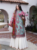 Hussain Rehar Eid Luxury Lawn Unstitched Embroidered 3Pc Suit - FLORET