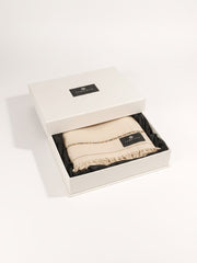 Fabrieco Men's Premium Pashmina Shawl for Winter FM00140 White