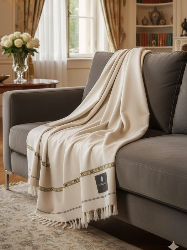 Fabrieco Men's Premium Angoora Shawl for Winter FM00147 Skin