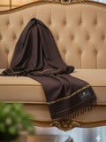 Fabrieco Men's Premium Angoora Shawl for Winter FM00148 Chocolate