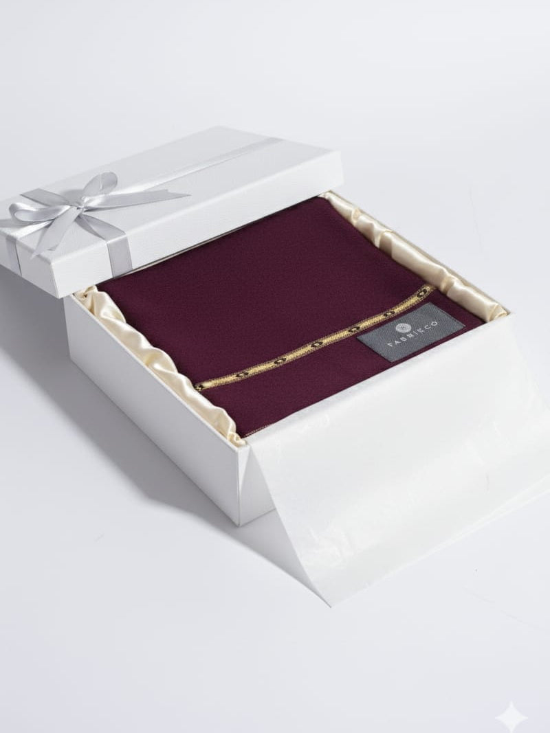Fabrieco Men's Premium Angoora Shawl for Winter FM00149 Maroon