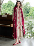 Faiza Faisal Dastaan Embroidered Khaddar Unstitched 3Pc Suit - AILEEN