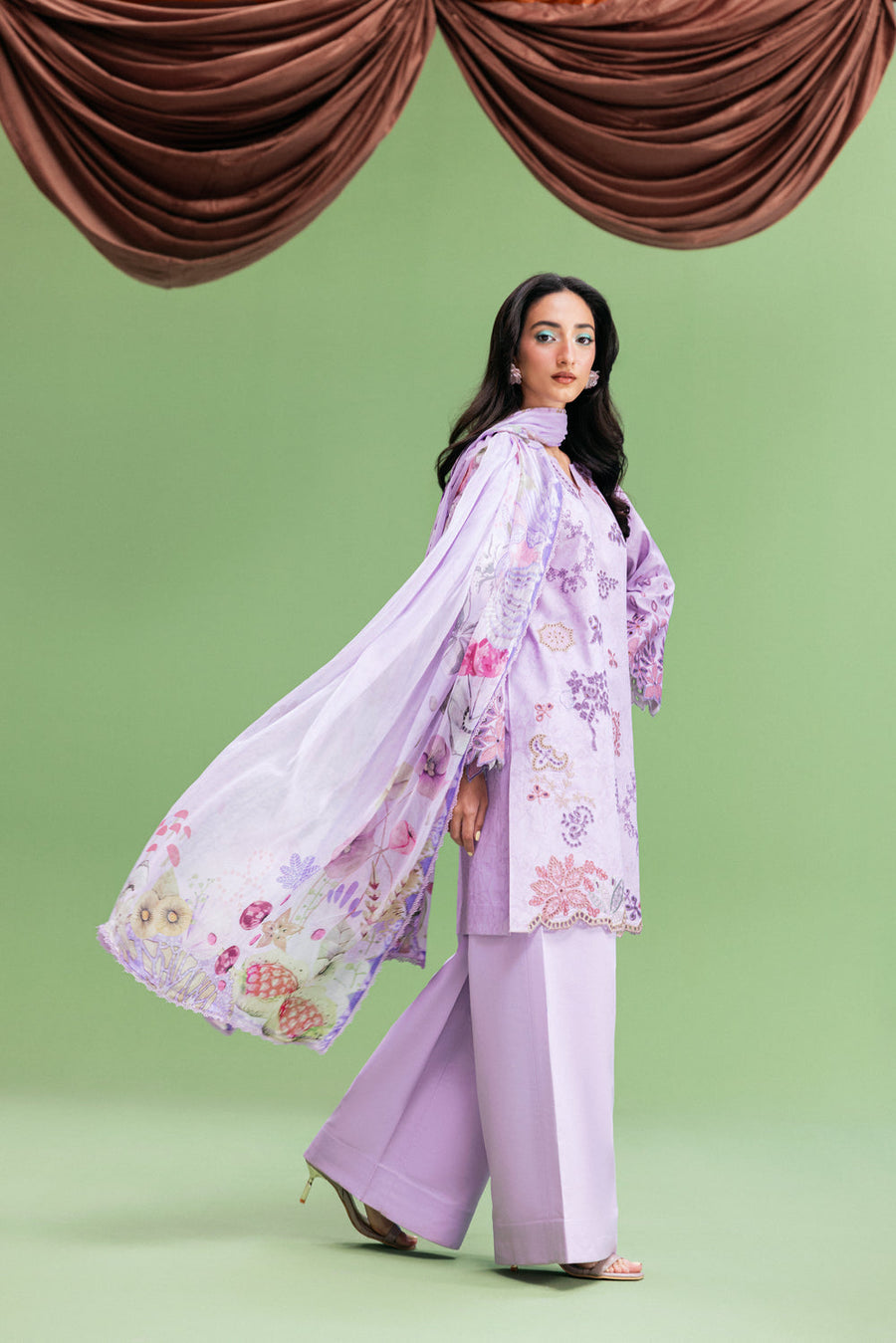 Zync by Florent PrintKaari Embroidered Lawn Unstitched 3Pc Suit FPK-1A