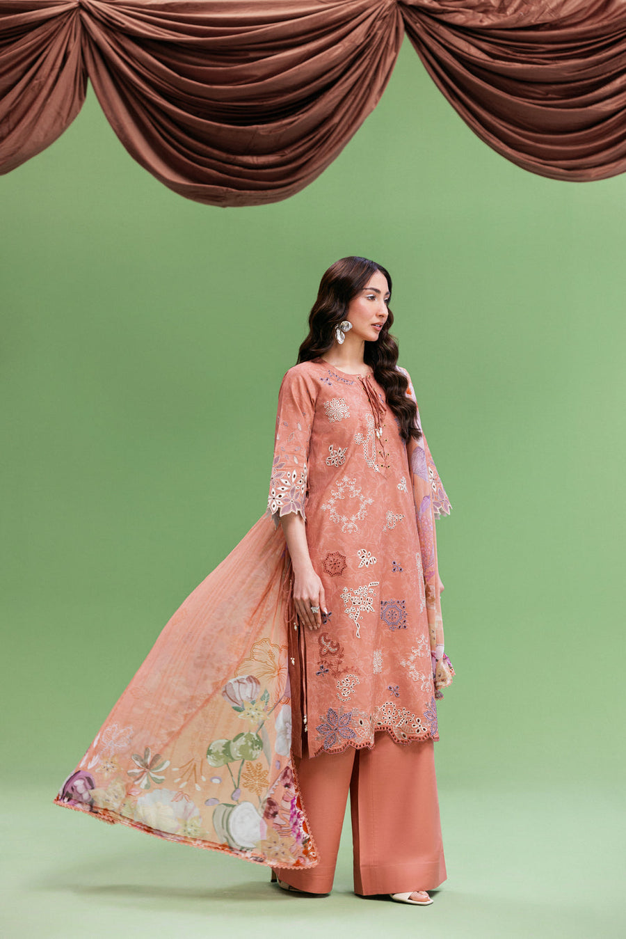 Zync by Florent PrintKaari Embroidered Lawn Unstitched 3Pc Suit FPK-1B