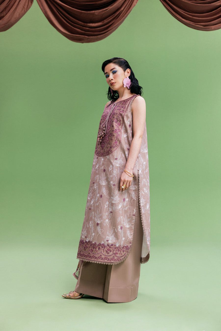 Zync by Florent PrintKaari Embroidered Lawn Unstitched 3Pc Suit FPK-2A