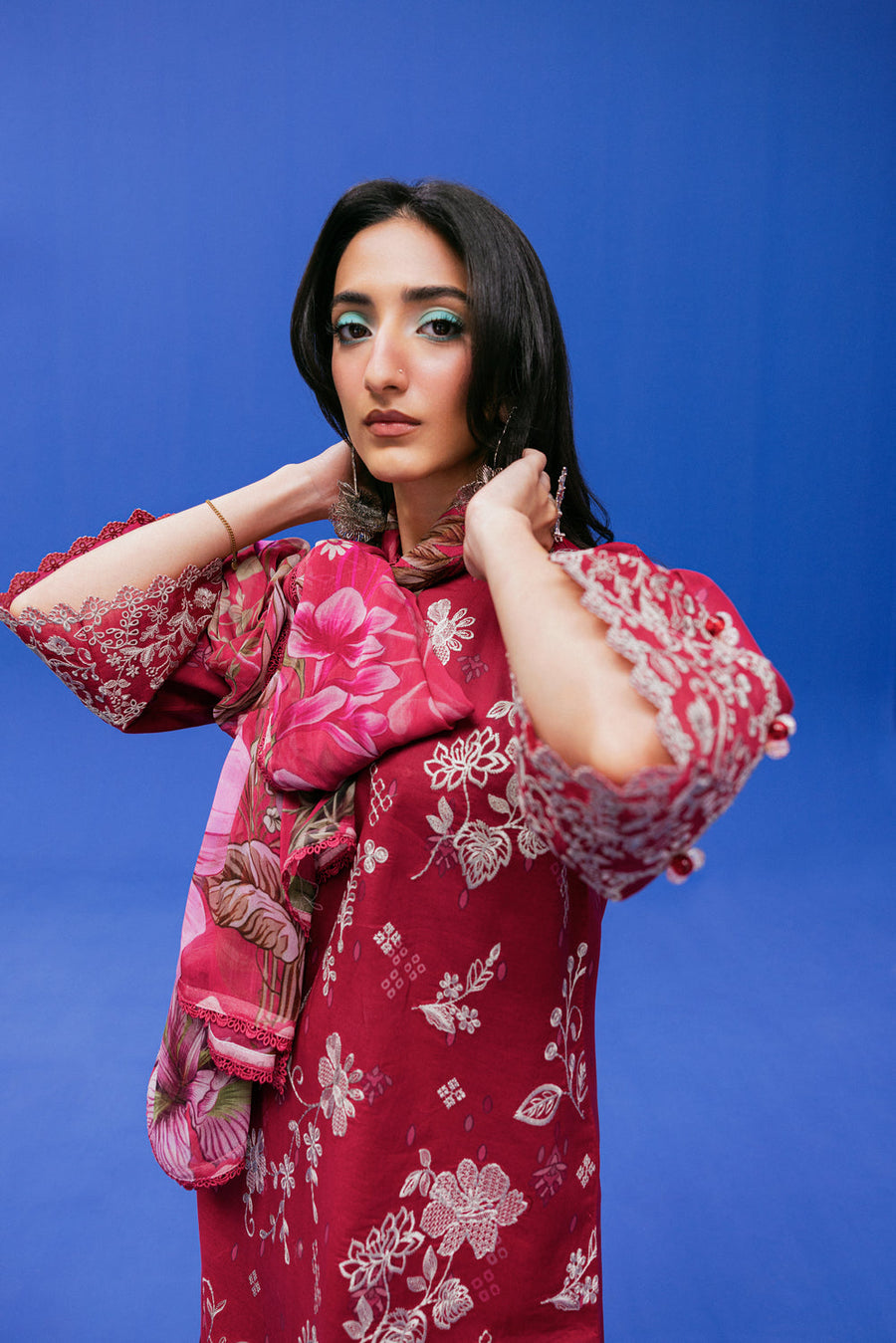 Zync by Florent PrintKaari Embroidered Lawn Unstitched 3Pc Suit FPK-3A