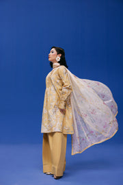 Zync by Florent PrintKaari Embroidered Lawn Unstitched 3Pc Suit FPK-4A