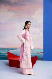 Zync by Florent PrintKaari Embroidered Lawn Unstitched 3Pc Suit FPK-4B