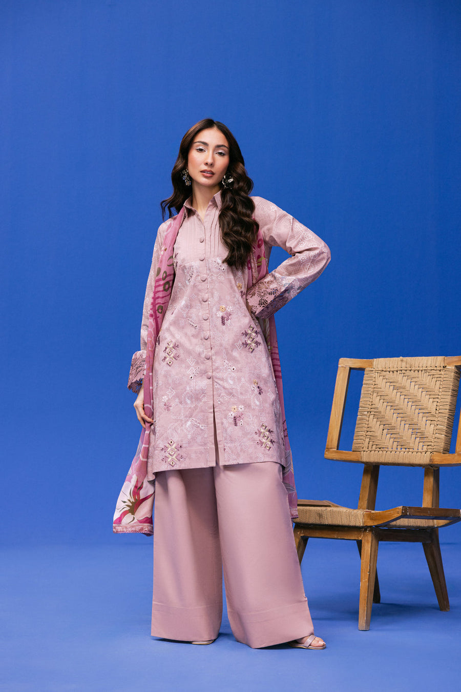 Zync by Florent PrintKaari Embroidered Lawn Unstitched 3Pc Suit FPK-5A