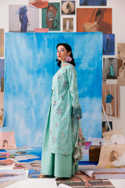 Zync by Florent PrintKaari Embroidered Lawn Unstitched 3Pc Suit FPK-5B