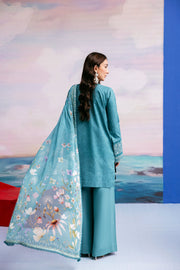 Zync by Florent PrintKaari Embroidered Lawn Unstitched 3Pc Suit FPK-7A