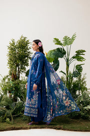 Zync by Florent PrintKaari Embroidered Lawn Unstitched 3Pc Suit FPK-8A