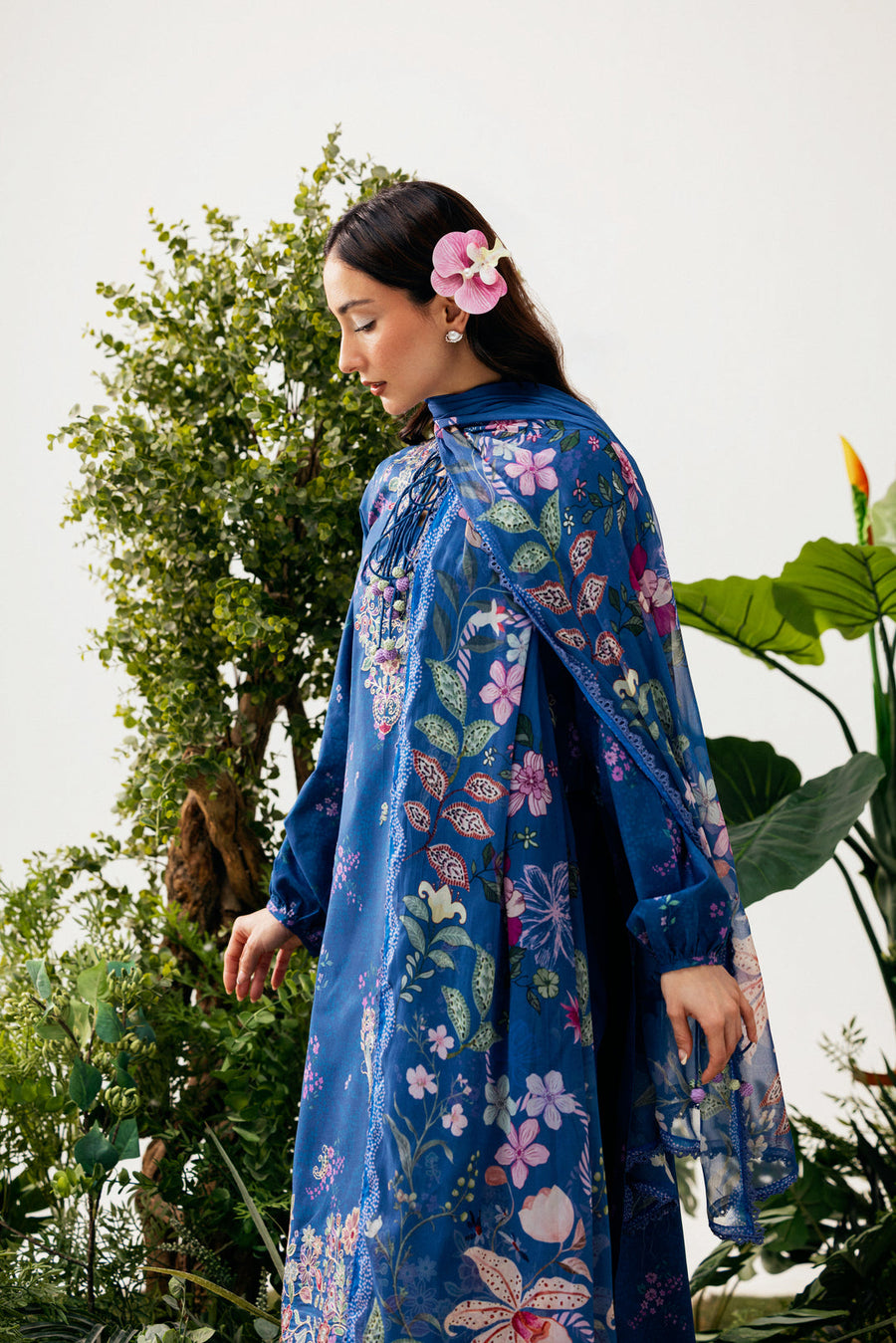 Zync by Florent PrintKaari Embroidered Lawn Unstitched 3Pc Suit FPK-8A