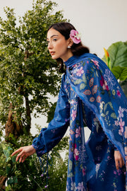 Zync by Florent PrintKaari Embroidered Lawn Unstitched 3Pc Suit FPK-8A
