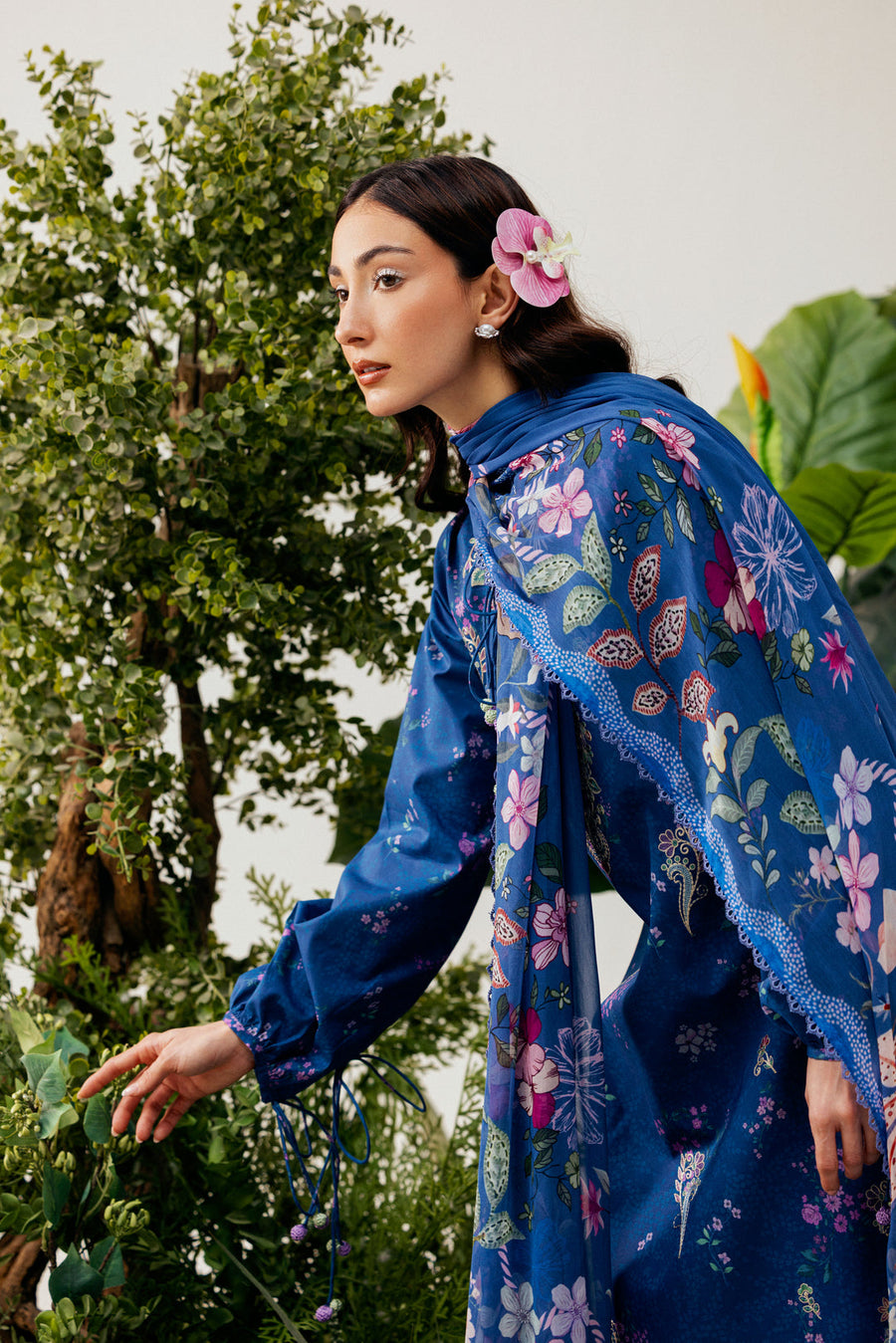 Zync by Florent PrintKaari Embroidered Lawn Unstitched 3Pc Suit FPK-8A