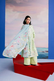 Zync by Florent PrintKaari Embroidered Lawn Unstitched 3Pc Suit FPK-8B