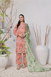 Feathers Premium Printed Lawn Unstitched 3Pc Suit FREESIA-FT377