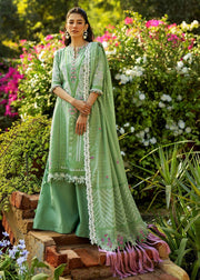 Sadaf Fawad Khan Siraa Embroidered Lawn Unstitched 3Pc Suit D07-A FRENCH HEART
