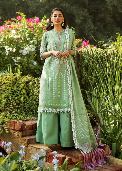 Sadaf Fawad Khan Siraa Embroidered Lawn Unstitched 3Pc Suit D07-A FRENCH HEART