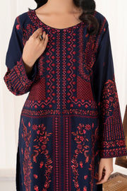 Feathers Fully Embroidered Dhanak Unstitched 3Pc Suit FRORE-FT551