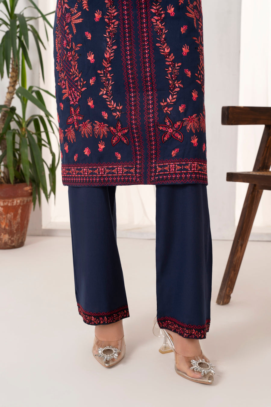 Feathers Fully Embroidered Dhanak Unstitched 3Pc Suit FRORE-FT551