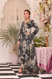 Feathers Unstitched Digital Printed Premium Lawn 3Pc Suit CHANDI-FT101