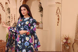 Feathers Unstitched Digital Printed Premium Lawn 3Pc Suit MAYA-FT106